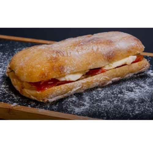 Ciabatta crudo e mozzarella